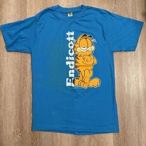 Vintage Garfield 1976 Velva Sheen T-Shirt Large USA Made Cartoon Tee